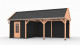 Westwood douglas overkapping zadeldak fijnbezaagd, 750 x 300 cm, combinatie 5