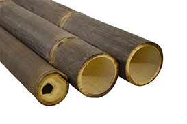 Alexander Graham Bell mooi Luidruchtig Westwood | Bamboe paal | Zwart | 270 cm | 6-8 cm