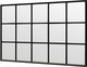 Trendhout | Steel Look raam module E-03 | 340.5x220 cm