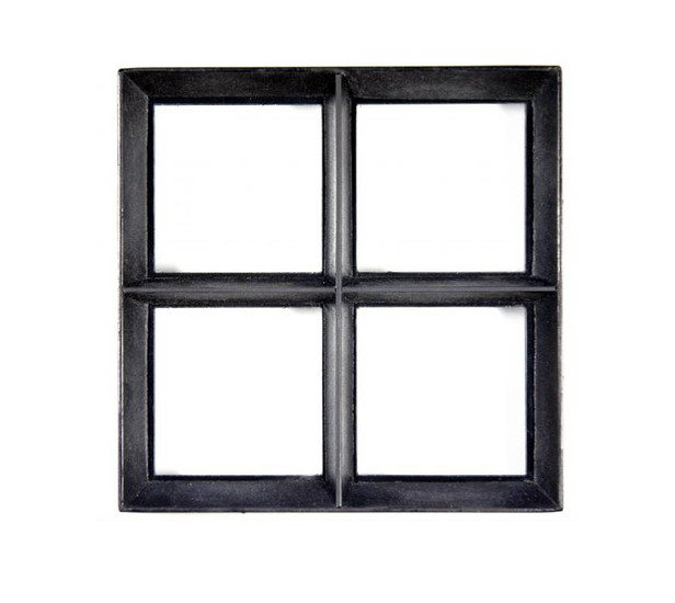 Stalen raam Vast | 50 x 60 cm Dubbel glas | Zwart gecoat | Nubuiten