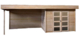 Hillhout vuren tuinhuis bosuil, 800 x 300 cm