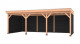 Westwood douglas overkapping comfort, 750 x 350 cm, combinatie 4, zweeds rabat