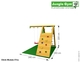 Jungle Gym | Barn +  Climb Module X'tra | DeLuxe | Donkergroen