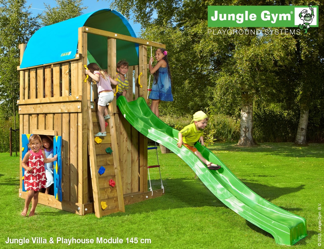 Jungle Gym | Villa + Playhouse 145 | DeLuxe | Blauw