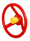 KBT | Stuur | Rood met gele toeter