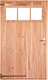 Trendhout | Opgeklampte deur XL dubbel met bovenraam