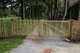 Franse rondhoutpoort 200 x 120