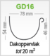 S-Lon | PVC Dakgoot Zadeldak GD16 | Antraciet | Verlengstuk 175 cm