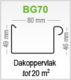 S-Lon | PVC Dakgoot Vierhoekig dak BG70 | Bruin | 17.5-21m