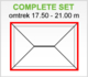 S-Lon | PVC Dakgoot Vierhoekig dak GD16 | Antraciet | 17.5-21 m