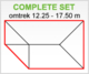 S-Lon | PVC Dakgoot Vijfhoekig dak GD16 | Bruin | 12.25-17.5 m