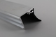 Aluminium muuraansluitprofiel met zwart afsluitrubber | 66 mm | 200 cm
