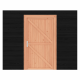 Enkele brede deur dicht douglas, linksdraaiend, 134 x 217 cm