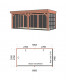Trendhout | Buitenverblijf Refter XL 6000x3400 mm | Combinatie 2
