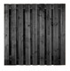 Carpgarant | Scherm Douglas fijnbezaagd | 19-planks | 180 x 180 cm_zwart gecoat