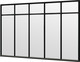 Trendhout | Steel Look raam module E-02 | 340.5x220 cm