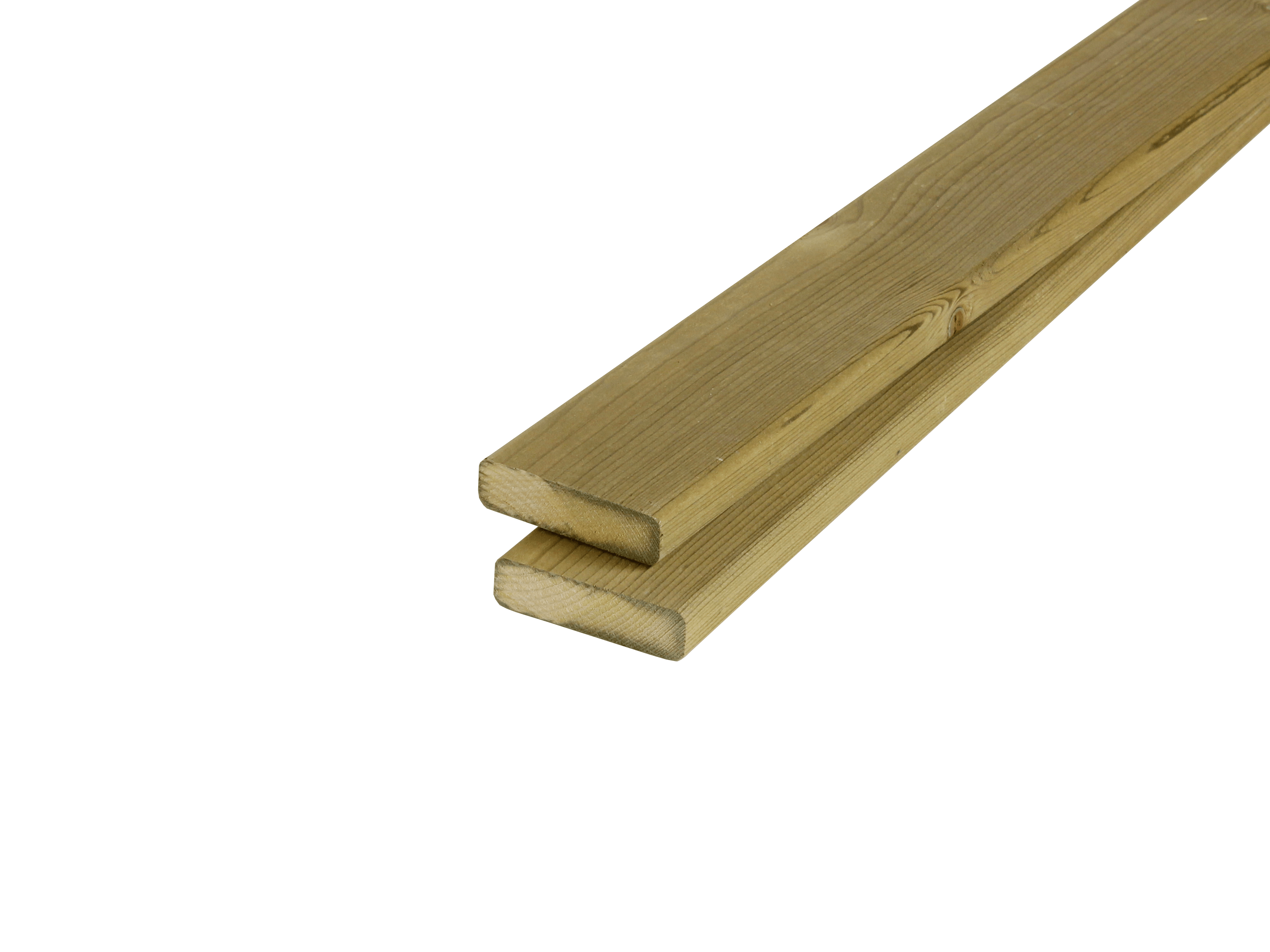 Vuren plank | 18 x 70 mm | Groen geïmpregneerd | 180 cm