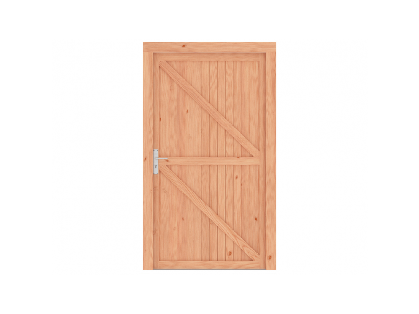 Enkele brede deur dicht douglas, 134 x 217 cm