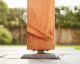 Betonpoer met facetrand | 18 x 18 cm voor paal 14-15 cm | Inclusief stelplaat M20
