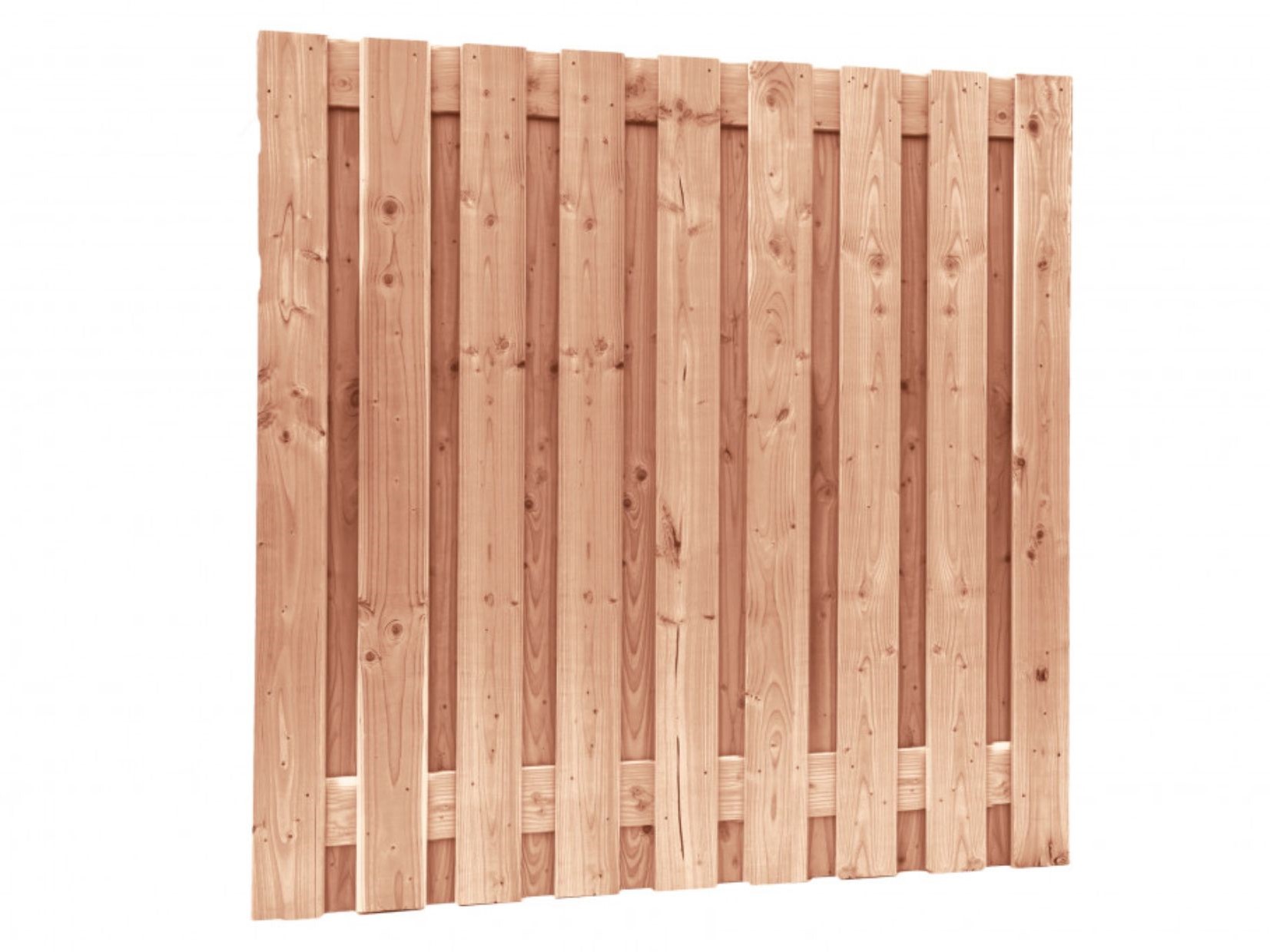 Schutting redwood geschaafd, 19-planks, 180 x 180 cm
