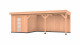 OUD_Westwood douglas overkapping fijnbezaagd, 750 x 300 cm, combinatie 5, sponningplank