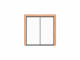 Glazen schuifwand | 200 (B) x 240 (H) cm | 10 mm | 2-delig | Robuust