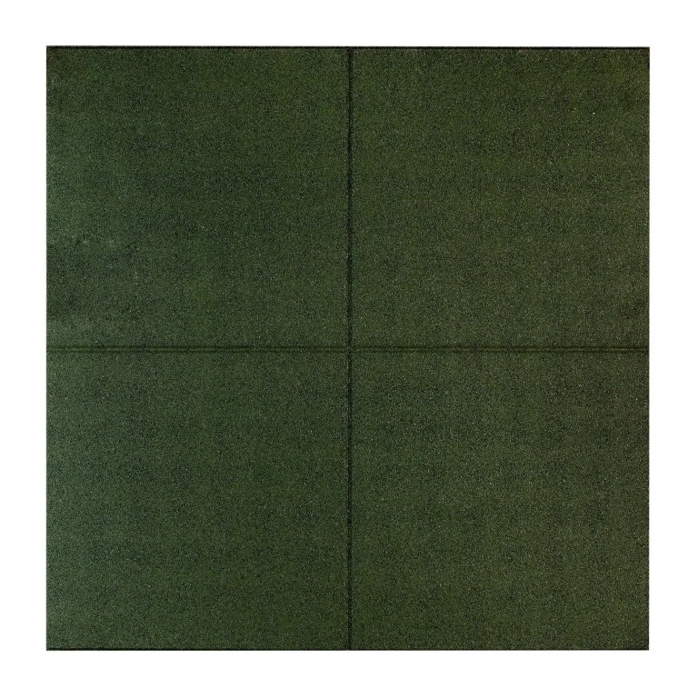 Rubbertegel | 100 x 100 x 2,5 cm | Groen