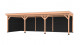 Westwood douglas overkapping comfort, 900 x 350 cm, combinatie 3, zweeds rabat