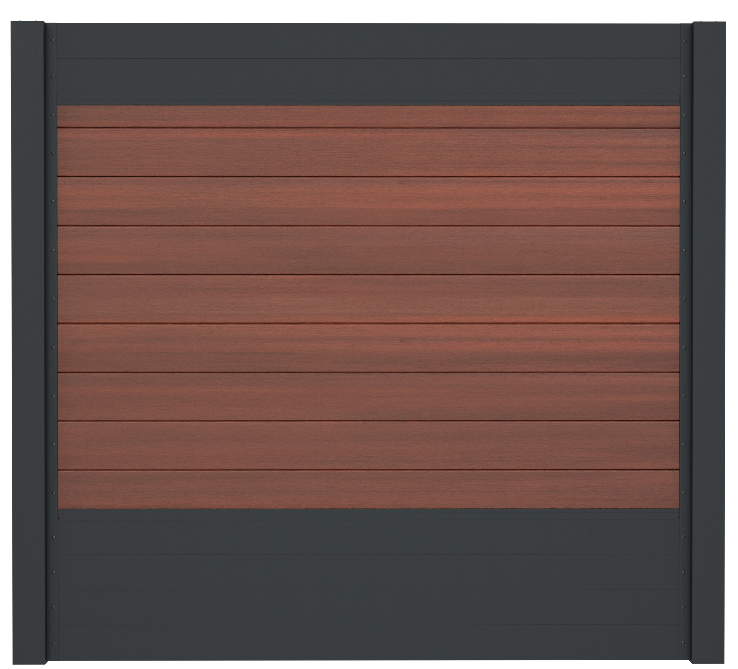 IdeAL | Scherm Antraciet - Symmetry Cinnabar | 180x180 | 9 planks