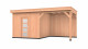 OUD_Westwood douglas overkapping fijnbezaagd, 600 x 300 cm, combinatie 5, sponningplank