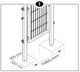 OUD_CarpGarant | Tuinpoort compleet | Antraciet 100 x 100 cm