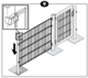 OUD_CarpGarant | Tuinpoort compleet | Antraciet 100 x 100 cm