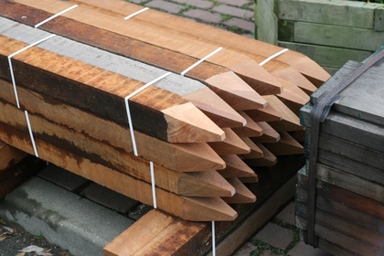 Hardhouten piketpaal gepunt | 20x30 50cm