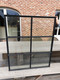 Stalen raam | Vast | 100 x 120 cm | Dubbel glas | Zwart gecoat