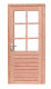 Woodvision | Douglas enkele deur Prestige | 6-ruits | 109 x 221 cm | Rechtsdraaiend