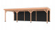 Westwood douglas overkapping comfort, 900 x 350 cm, combinatie 2, zweeds rabat