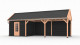 Westwood douglas overkapping zadeldak fijnbezaagd, 900 x 300 cm, combinatie 5