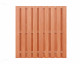 Schutting hardhout geschaafd, 20-planks, 180 x 180 cm