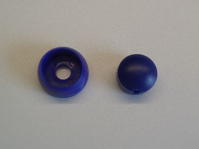 Kunststof afdekdop voor bouten | Blauw | 12 mm