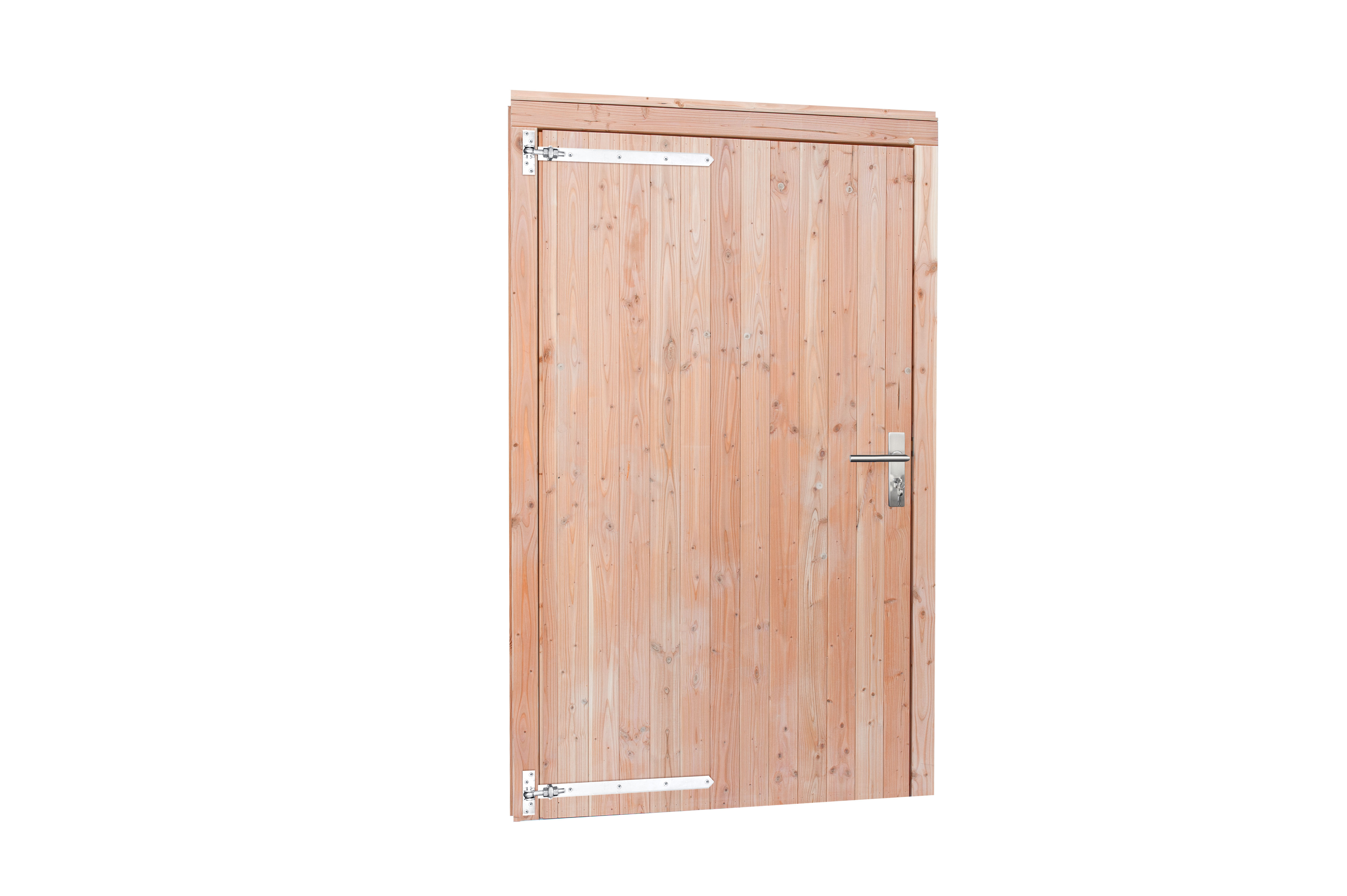 Woodvision | Douglas enkele brede deur | Dicht | 110 x 215 cm | Groen geïmpregneerd | L