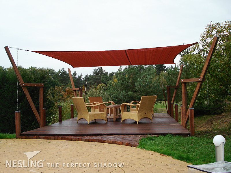 Nesling | Coolfit Schaduwdoek Driehoek | 360 Terracotta Nesling | Coolfit Schaduwdoek Driehoek | 360 Terracotta