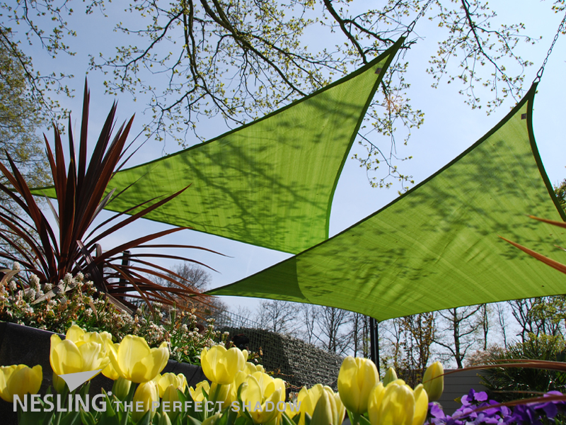Nesling | Coolfit Schaduwdoek Driehoek | 500 Lime groen Nesling | Coolfit Schaduwdoek Driehoek | 500 Lime groen
