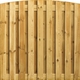Toogplankenscherm Grenen | 19-planks | Verticaal | 180 x 180 cm