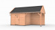 Westwood douglas overkapping zadeldak fijnbezaagd, 600 x 300 cm, combinatie 5