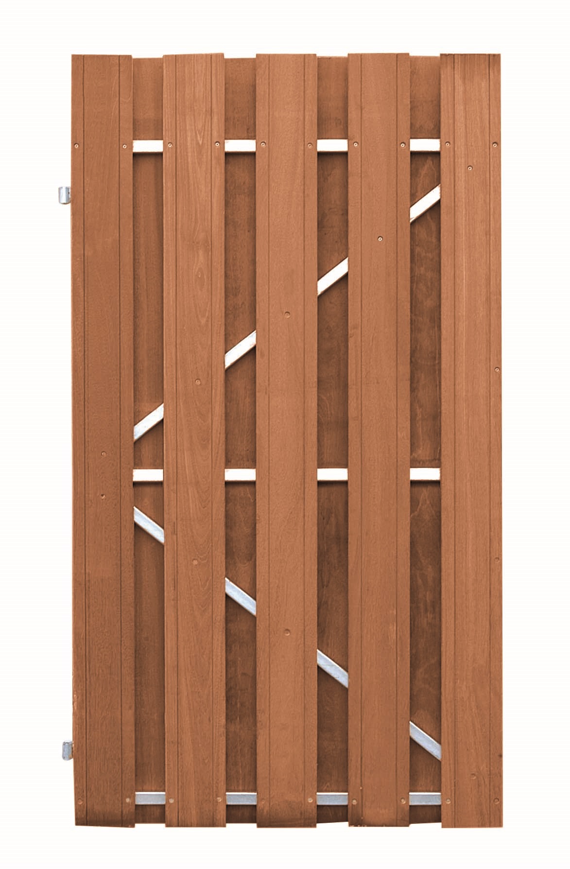 Plankendeur Bangkirai op verstelbaar stalen frame 100 x 180 cm