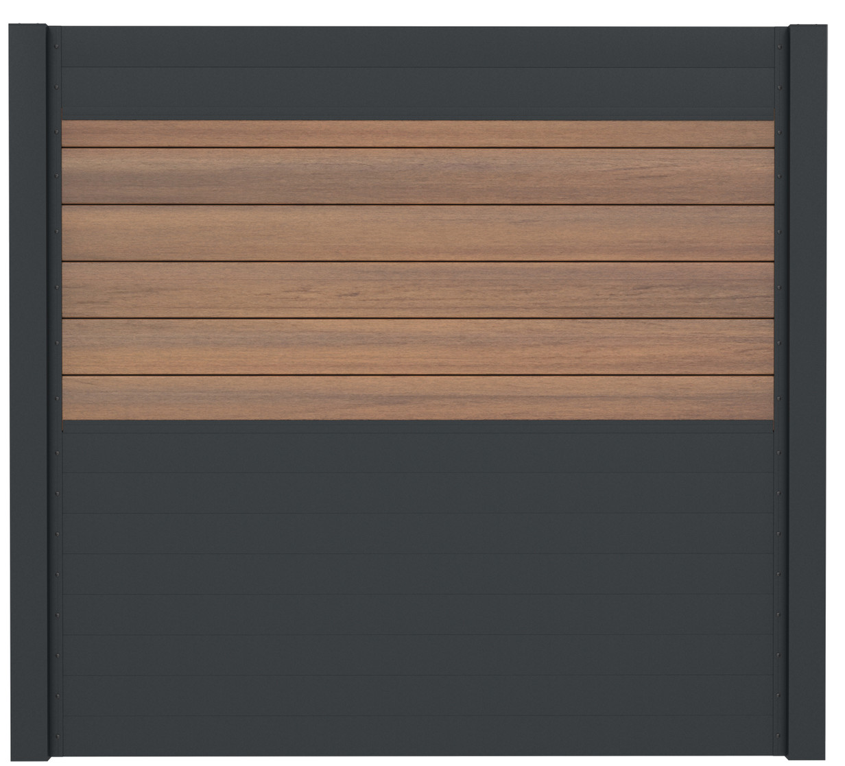 IdeAL | Scherm Antraciet- Symmetry Warm Sienna | 200x180 cm | 6-planks