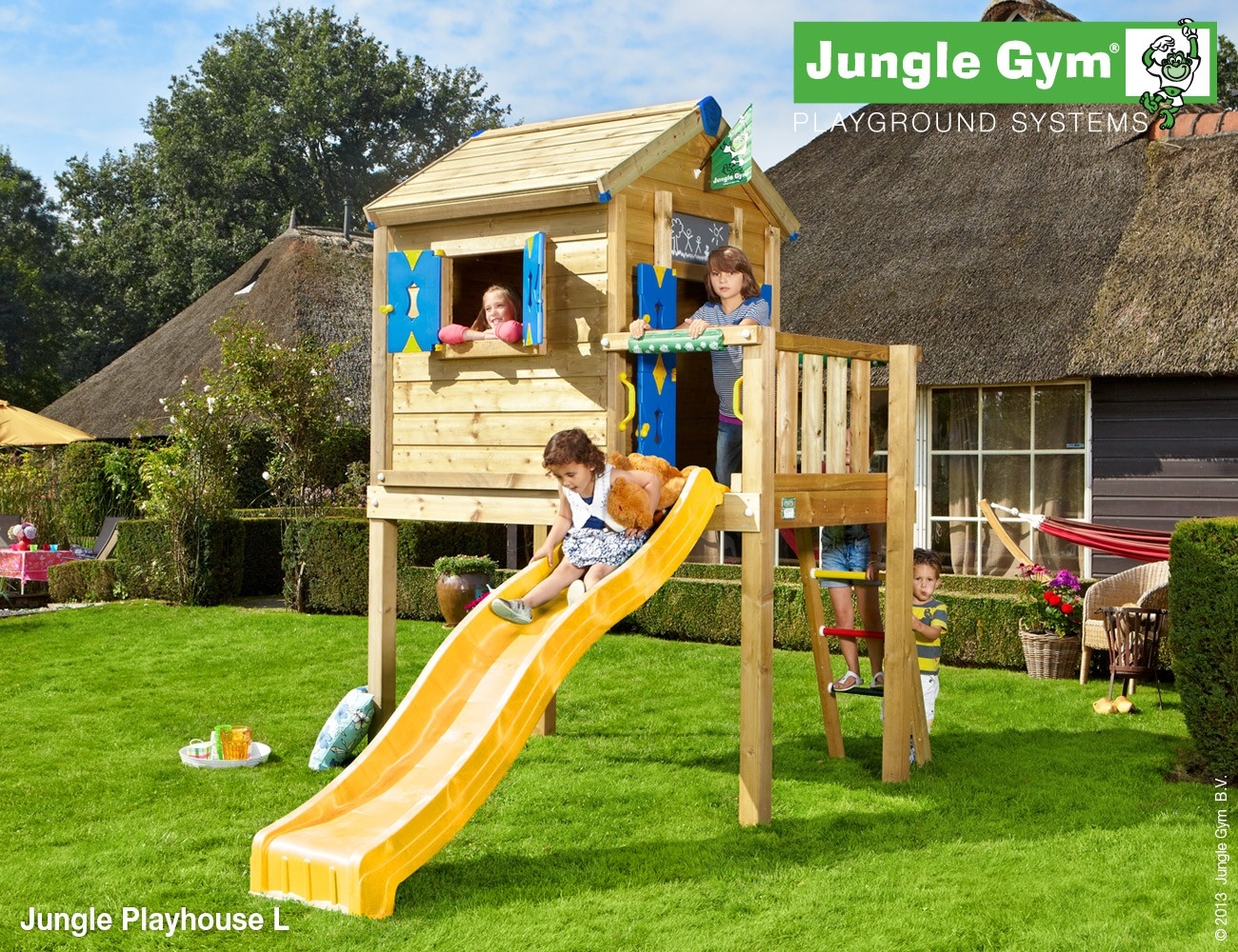 Jungle Gym | Playhouse L | DeLuxe | Blauw