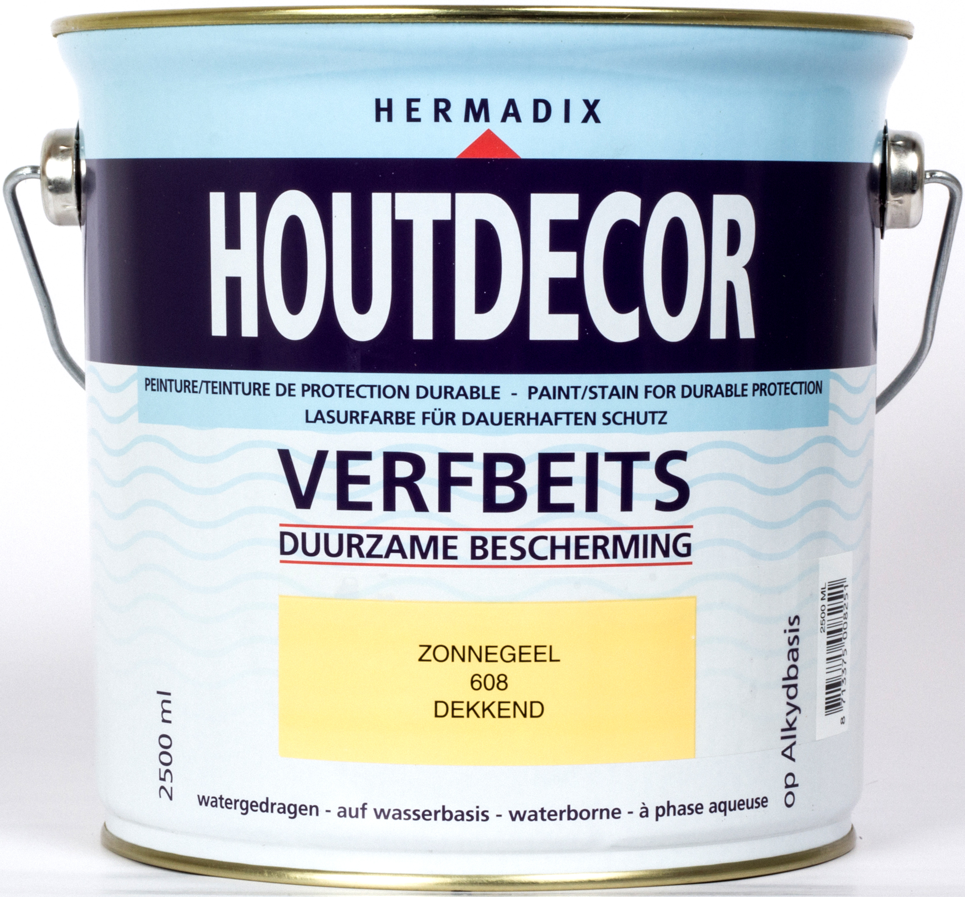 Hermadix | Houtdecor 608 Zonnegeel | 2,5 L