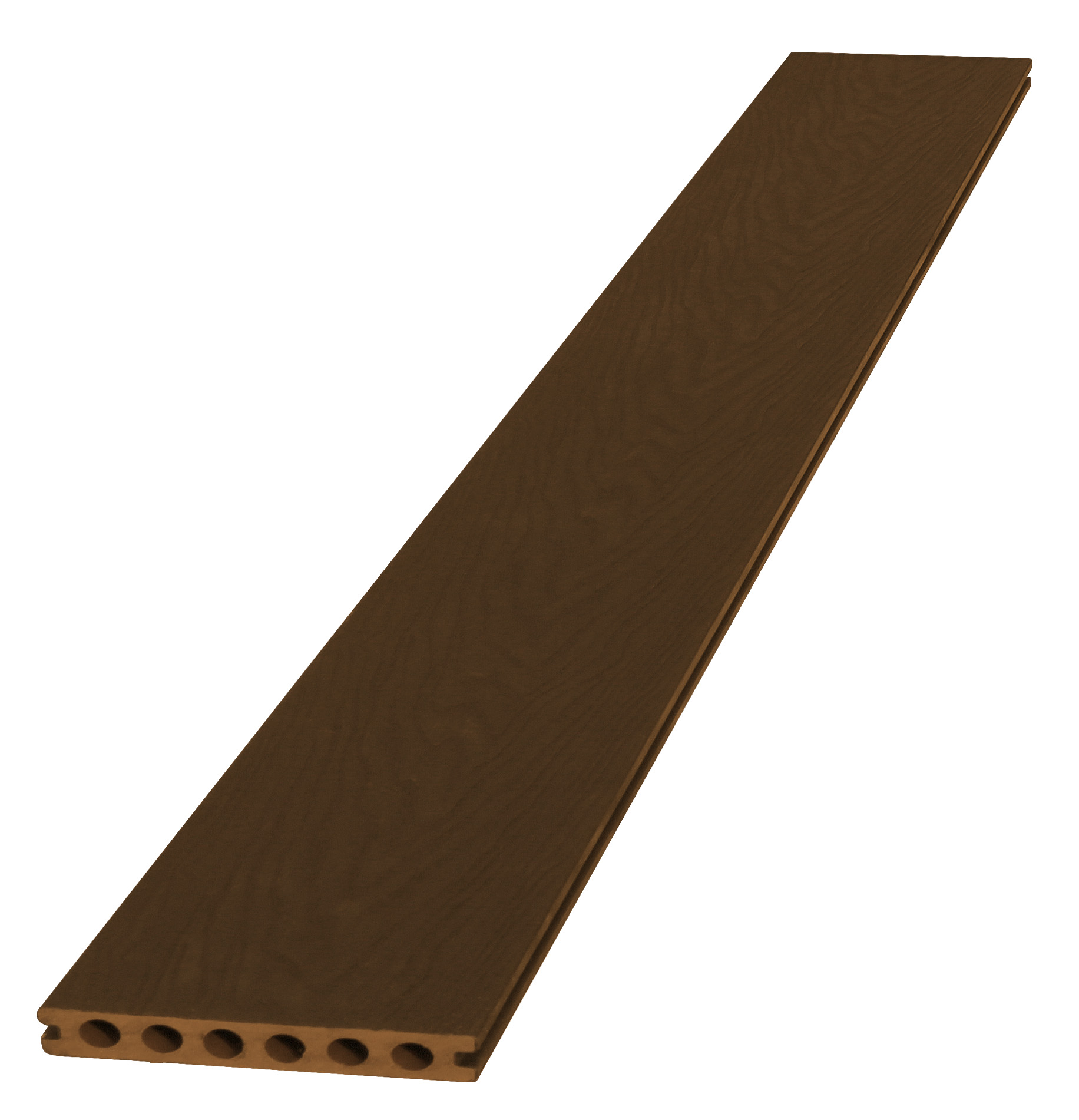 Woodvision composiet vlonderplank met co-extrusie, bruin, 2.3 x 14.5 x 420 cm