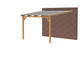 Woodvision Veranda | 400 x 400 cm | Opaal dakplaat